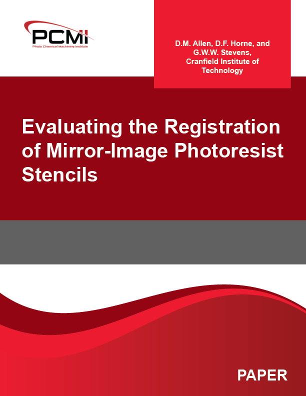 Evaluating the Registration of Mirror-Image Photoresist Stencils