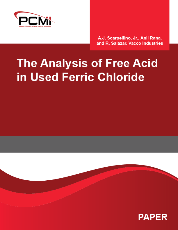 The Analysis of Free Acid in Used Ferric Chloride