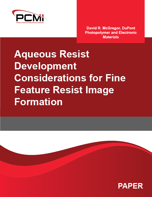 Aqueous Resist Development Considerations for Fine Feature Resist Image Formation