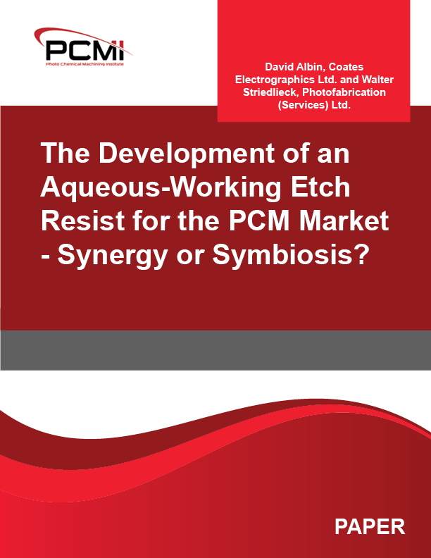 The Development of an Aqueous-Working Etch Resist for the PCM Market – Synergy or Symbiosis?