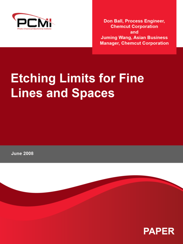Etching Limits for Fine Lines and Spaces