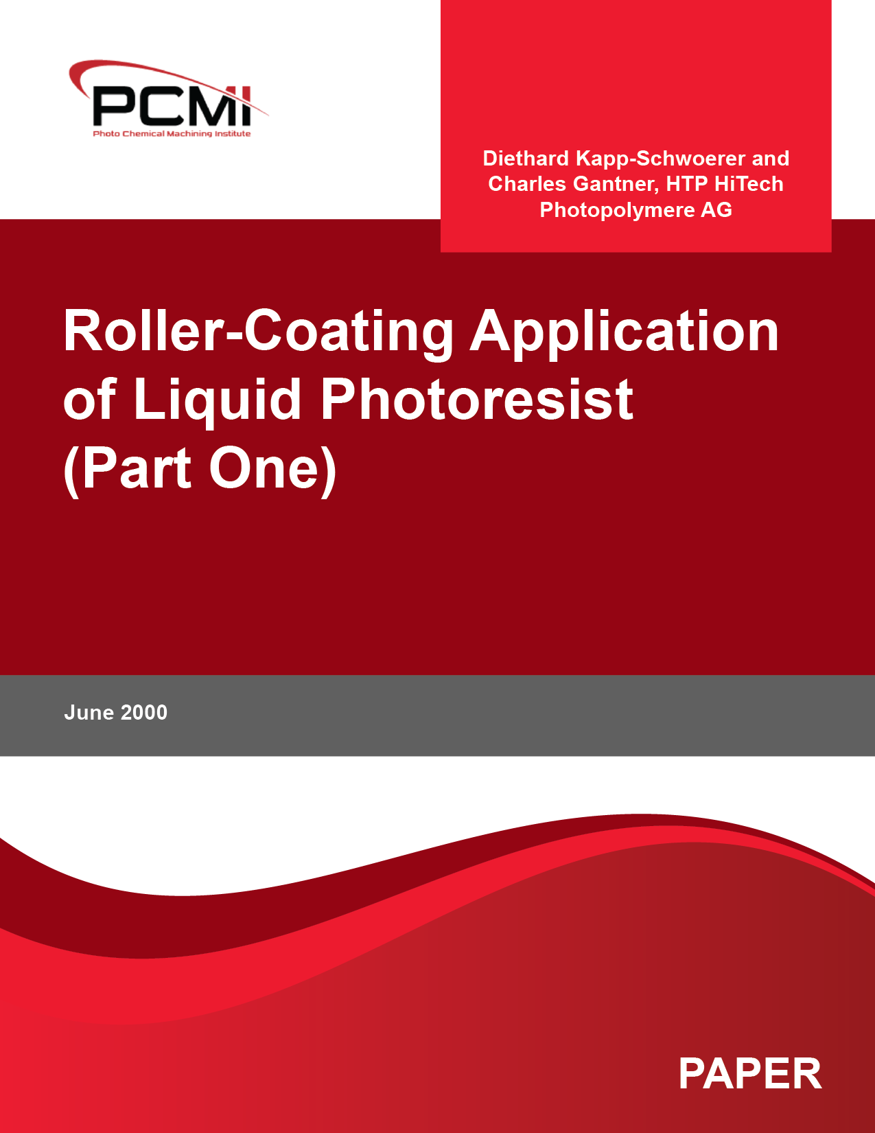 Roller-Coating Application of Liquid Photoresist (Part One)