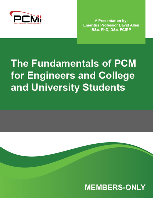 The Fundamentals of PCM for Engineers and College and University Students