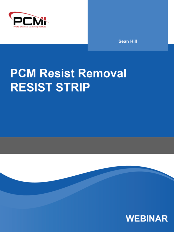 PCM Resist Removal: RESIST STRIP
