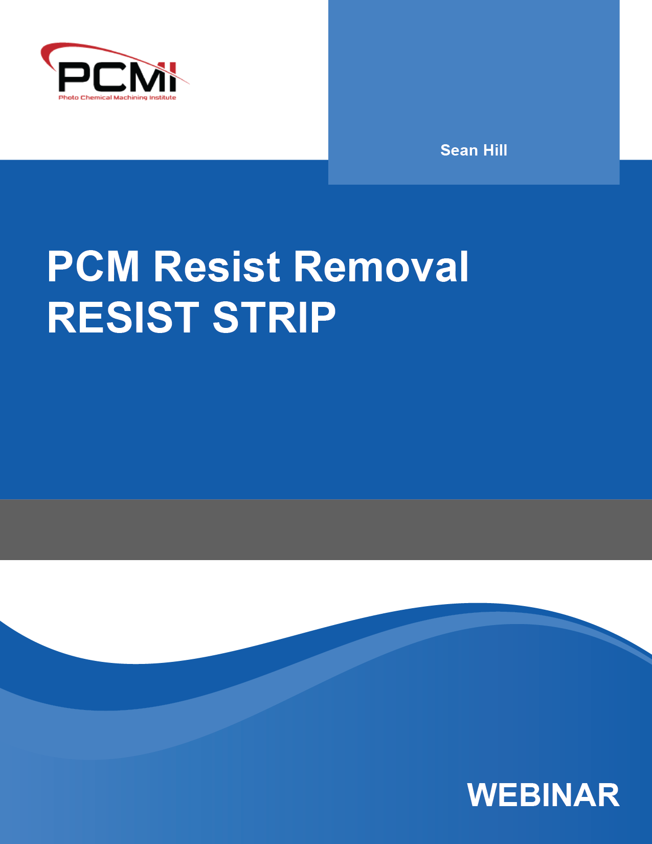 PCM Resist Removal: RESIST STRIP